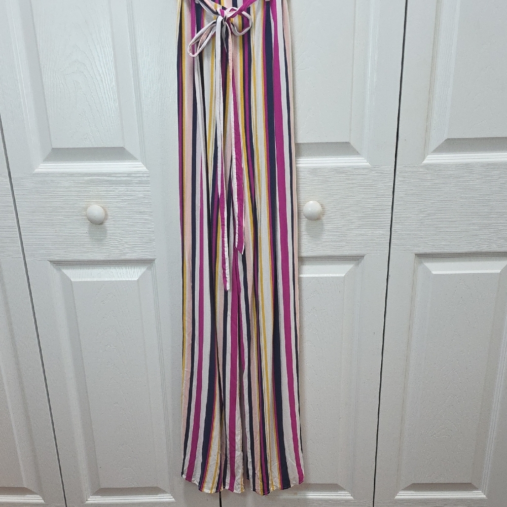 Forever 21 Multi Color Striped Jumpsuit Size Small - Picture 7 of 11